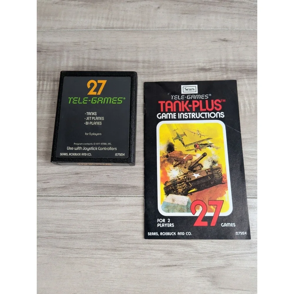 Tele-Games Atari 2600 SEARS Video Game LOT OF 8 Cartridges + Manuals or inserts